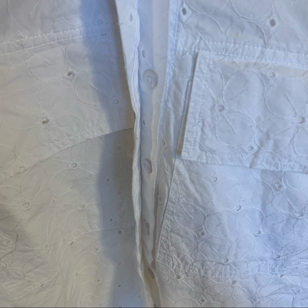 NWT Zara Eyelet Cutwork Embroidery Romper in White, Size M - Picture 8 of 14
